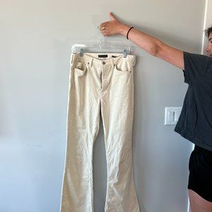 Winter white corduroy pants